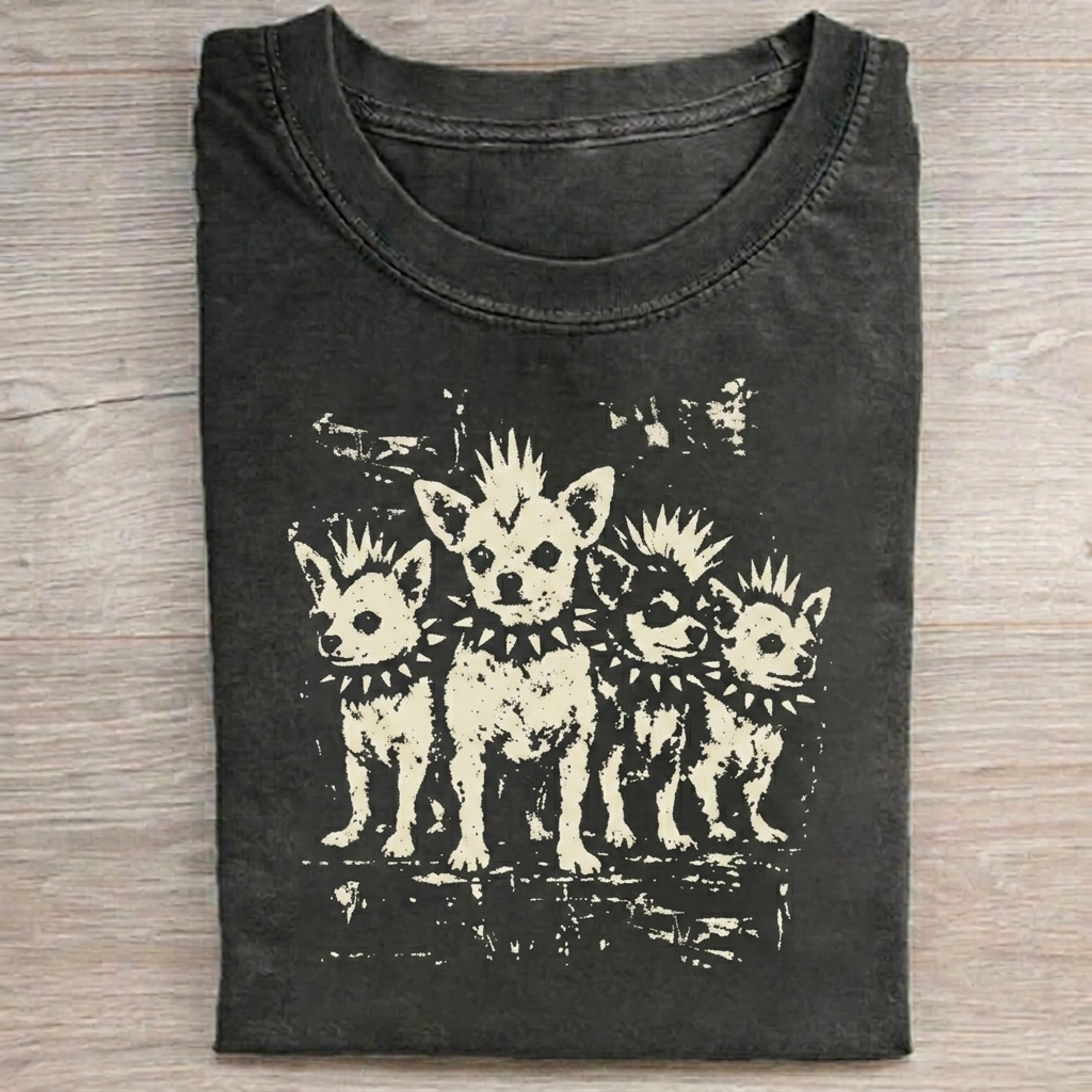 Vintage Punk Chihuahua T-shirt