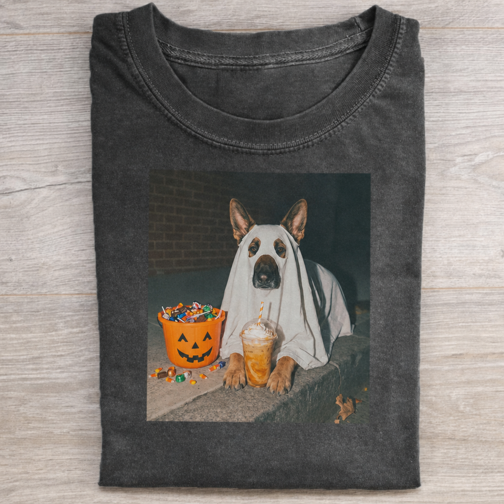 German Shepherd Dog Halloween T-shirt