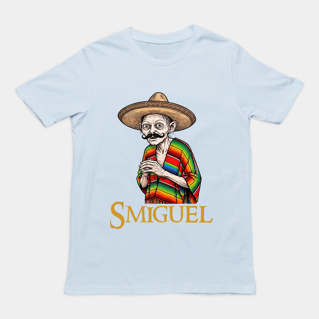 Smiguel Funny Mexican Meme Graphic T-Shirt, Sombrero Serape Poncho Vintage Cinco De Mayo Tee For Men Women