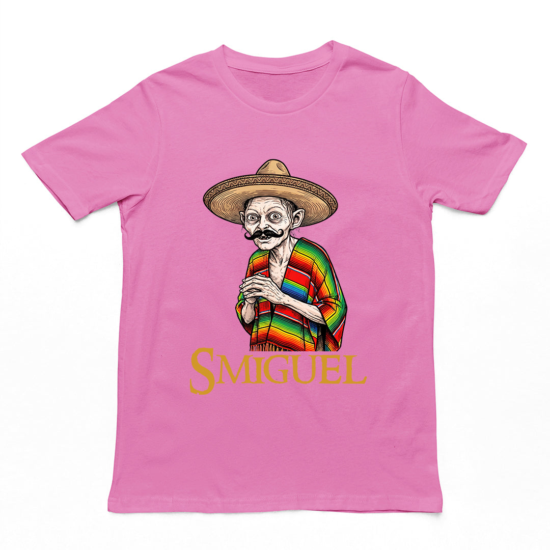Smiguel Funny Mexican Meme Graphic T-Shirt, Sombrero Serape Poncho Vintage Cinco De Mayo Tee For Men Women