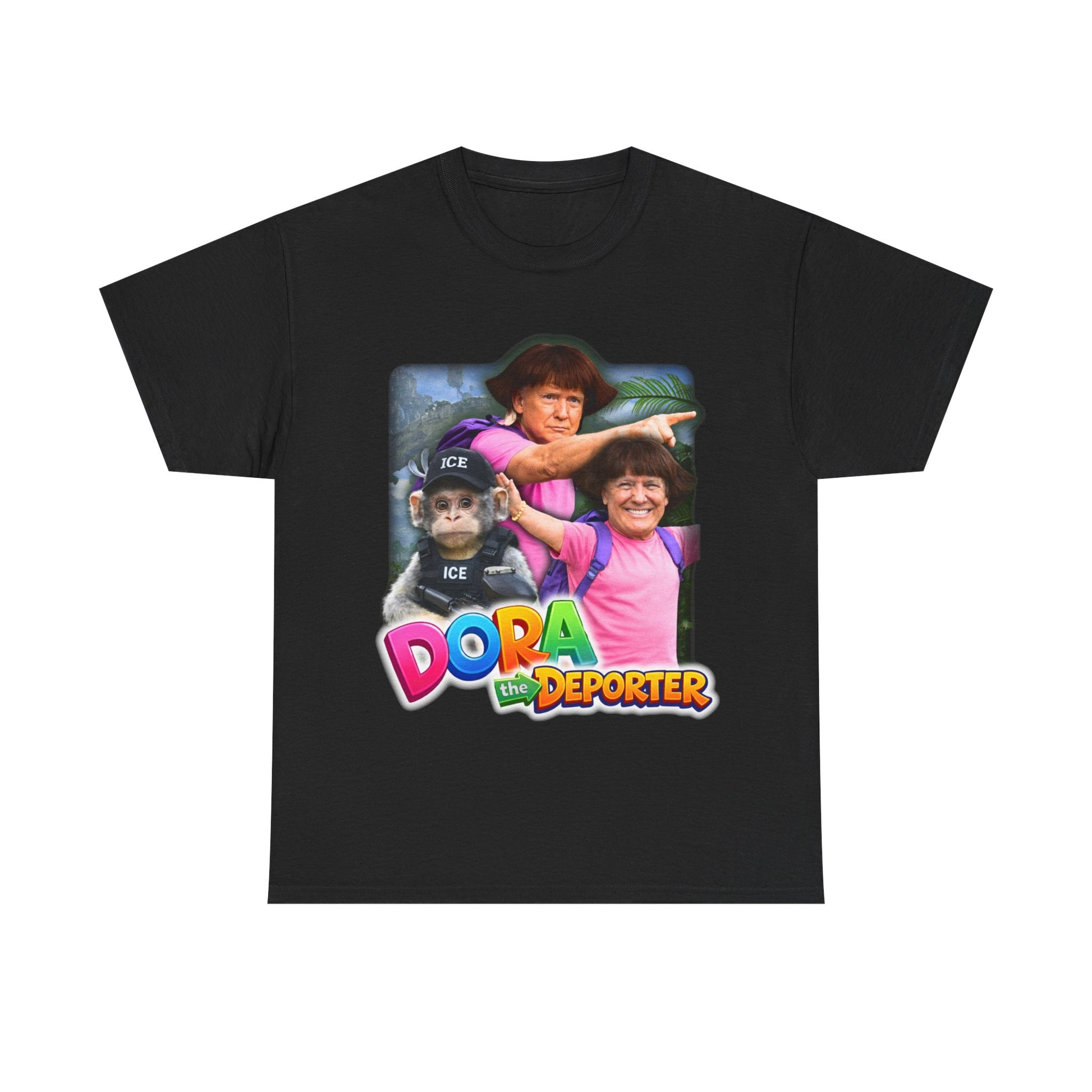 Dora The Deporter Funny Meme Graphic T-Shirt, Viral Political Humor Tee