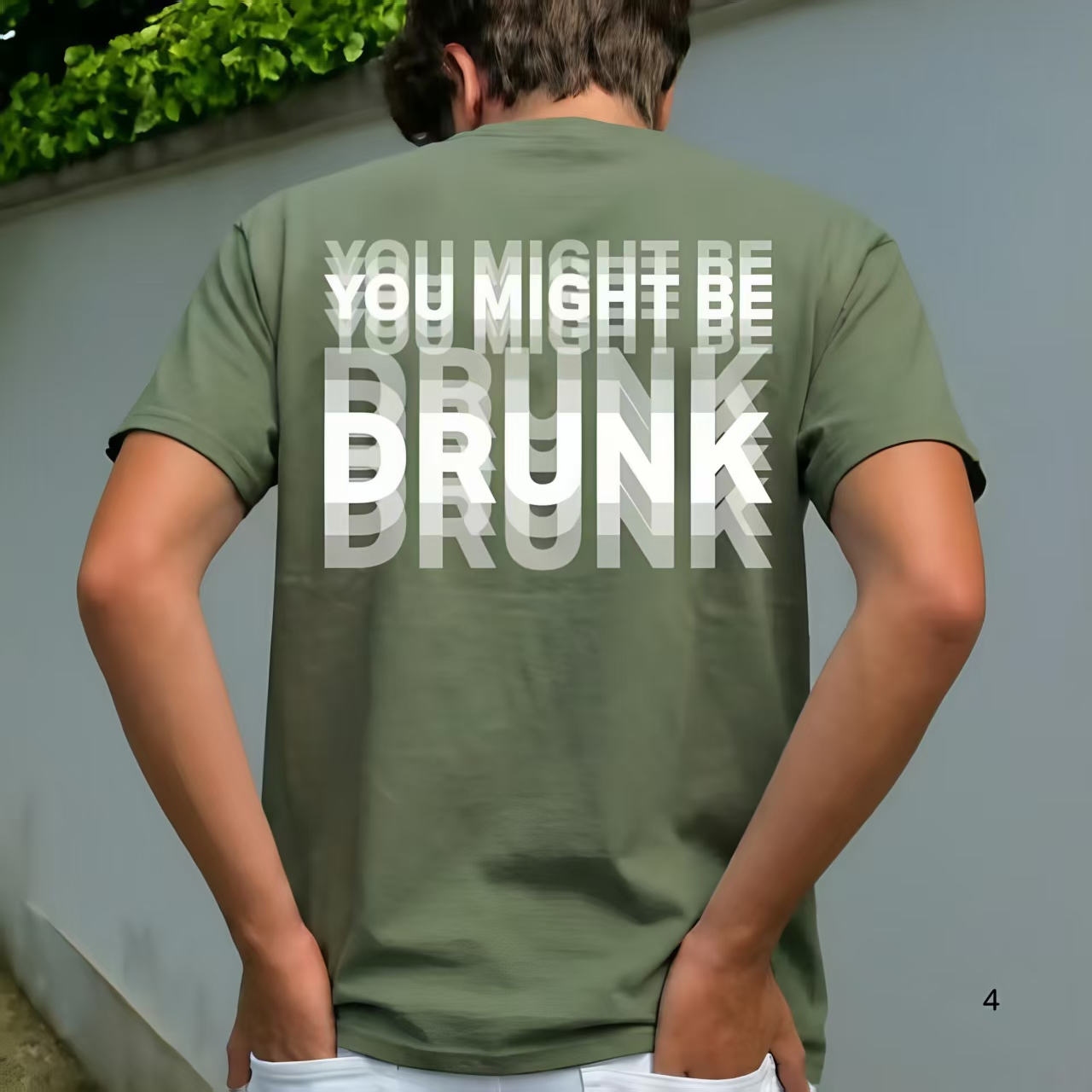You Might Be Drunk Blue Layered Text Funny Party T-Shirt