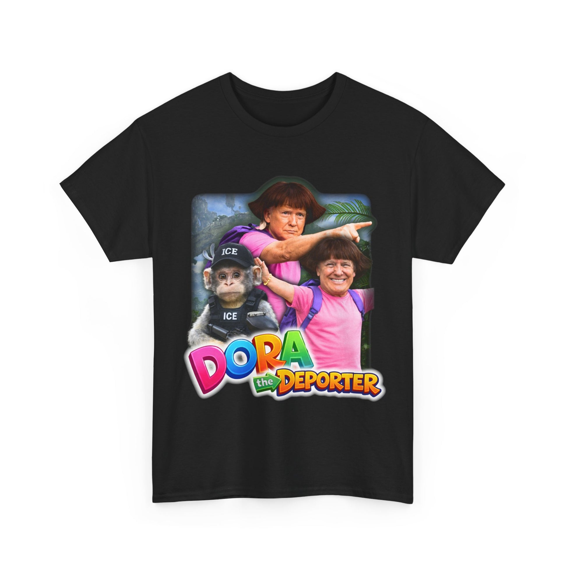 Dora The Deporter Funny Meme Graphic T-Shirt, Viral Political Humor Tee