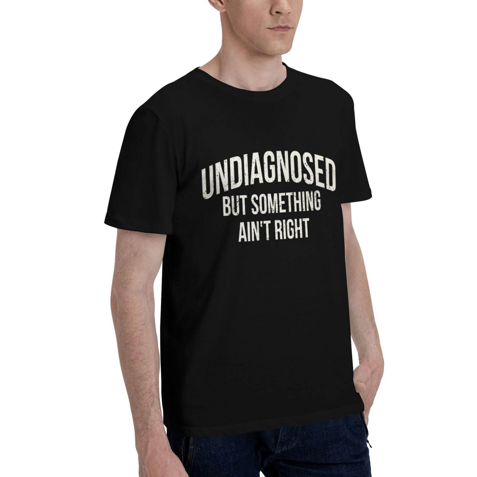 Undiagnosed But Something Ain't Right T-Shirt Funny Mental Health Neurodivergent Graphic Tee for Men Women