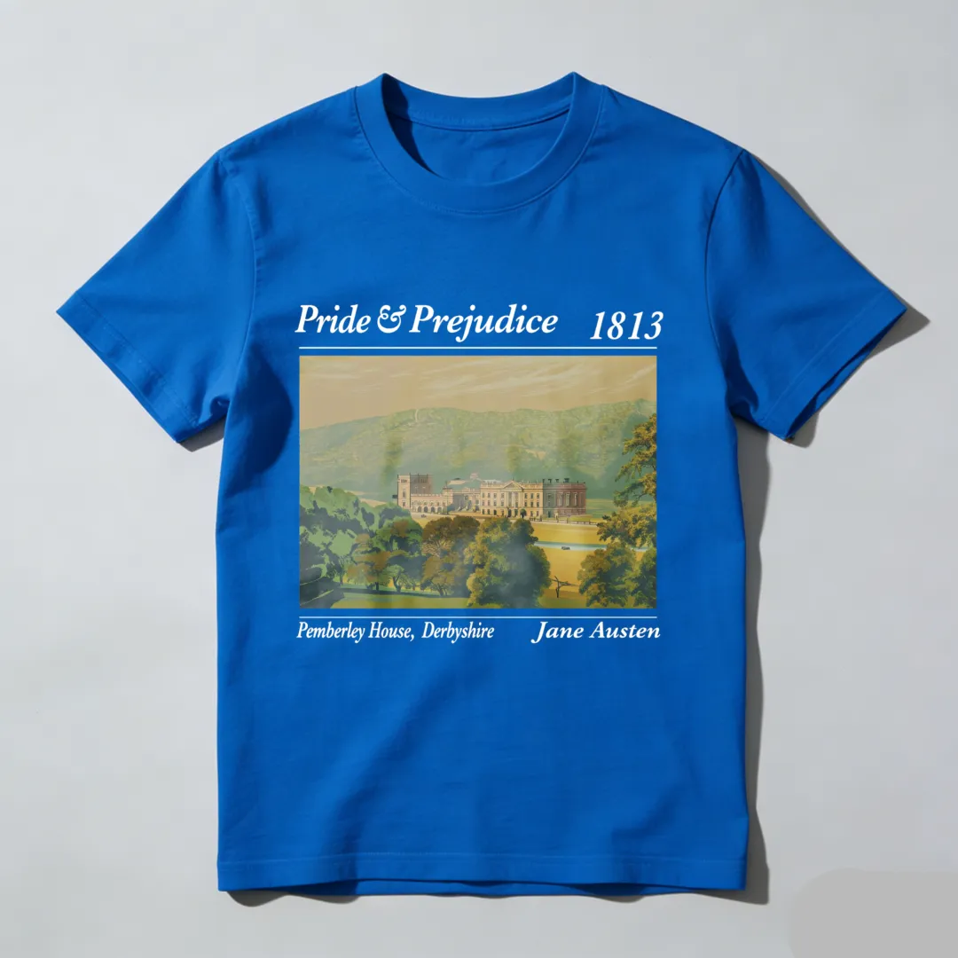 Pride And Prejudice 1813 Pemberley House Derbyshire Jane Austen Unisex Classic T-shirt