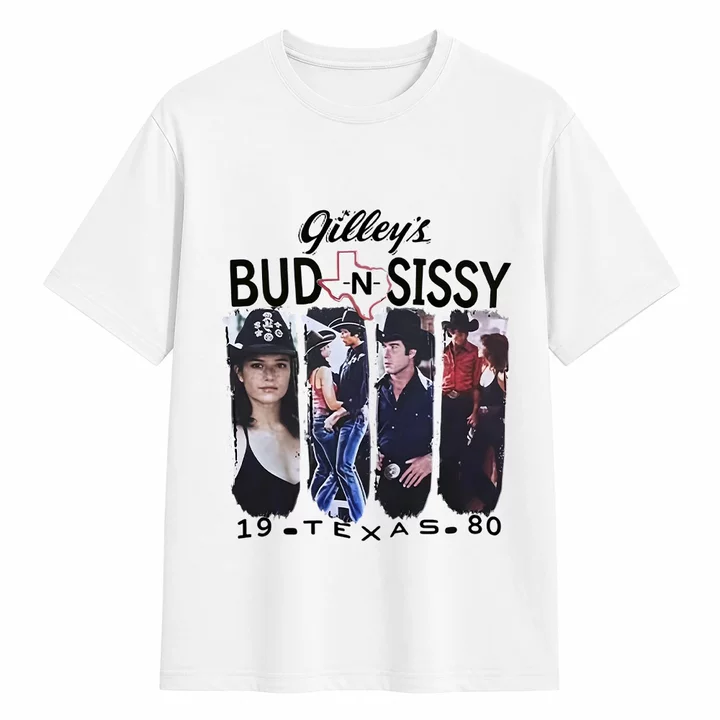 Gilley's Bud N Sissy Urban Cowboy 1980 Texas Vintage Western T-Shirt