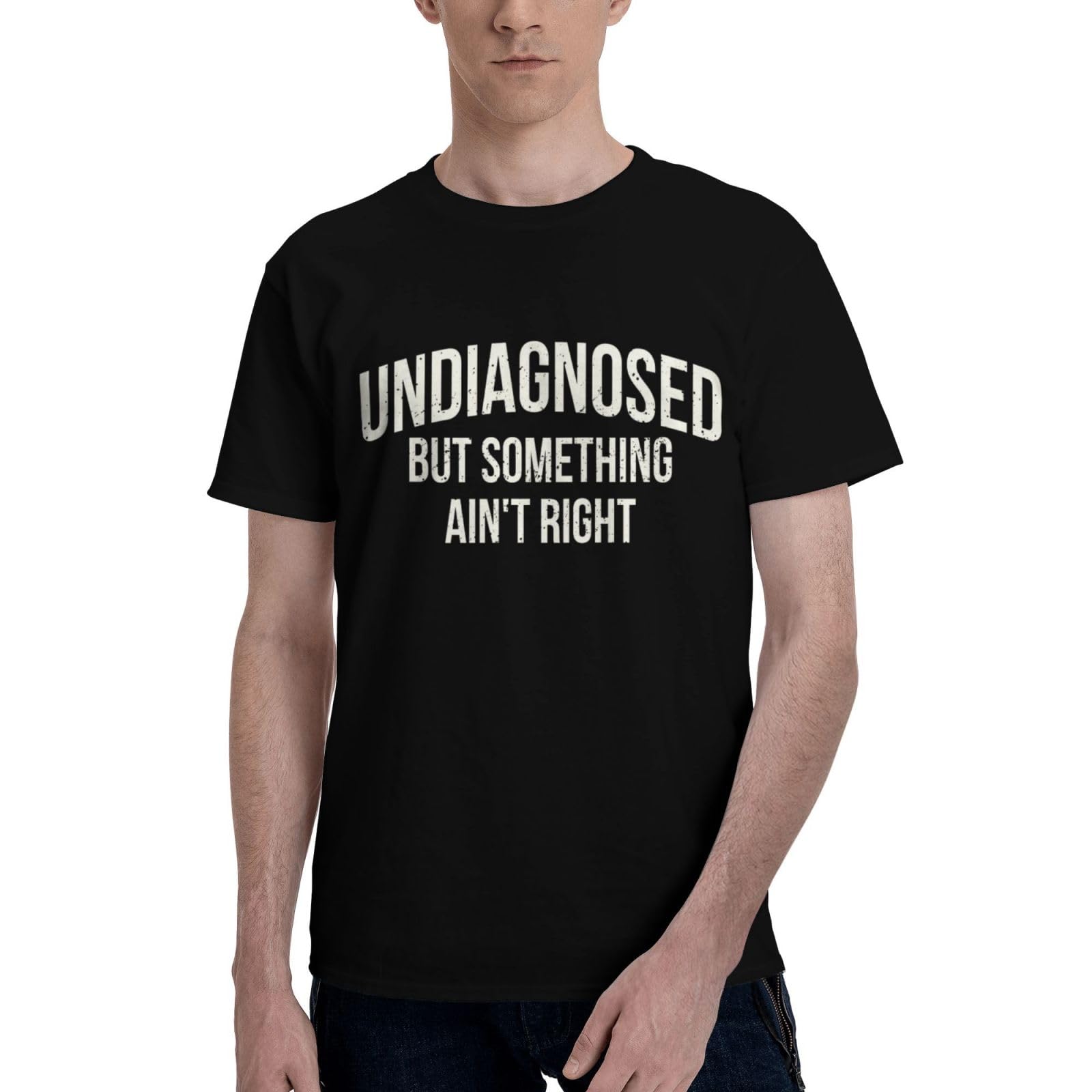 Undiagnosed But Something Ain't Right T-Shirt Funny Mental Health Neurodivergent Graphic Tee for Men Women