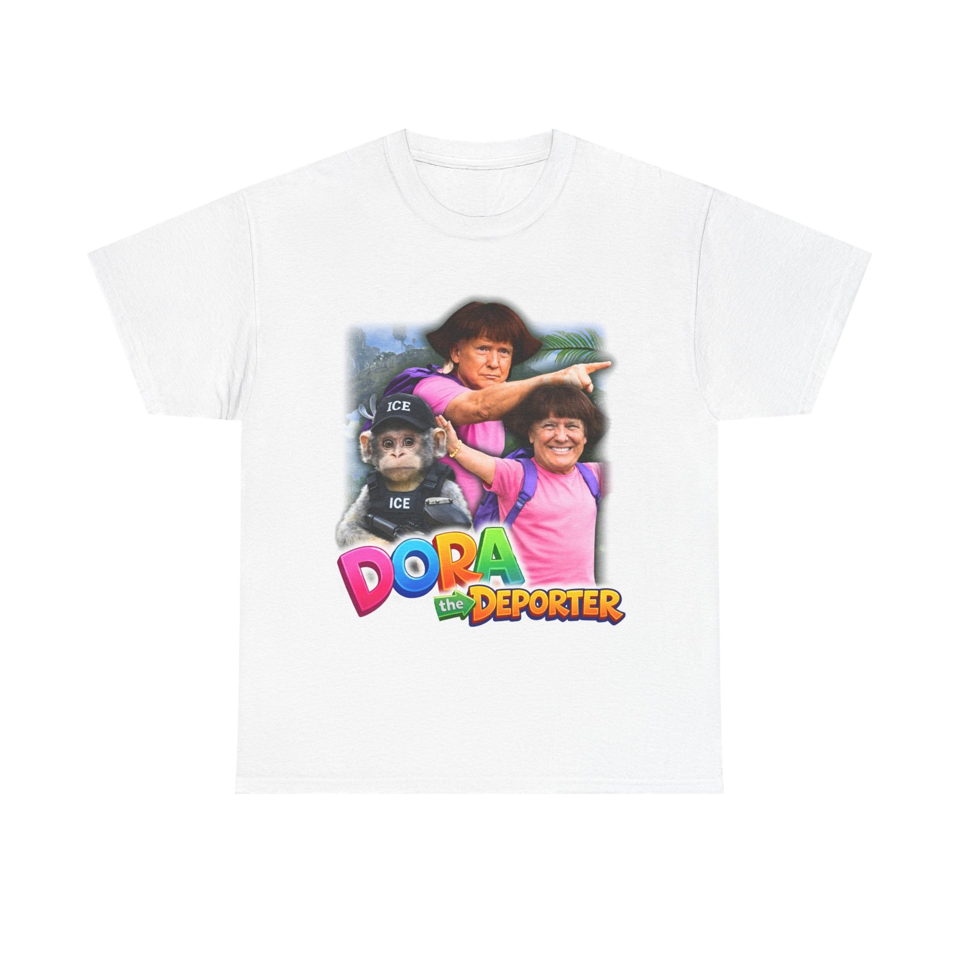 Dora The Deporter Funny Meme Graphic T-Shirt, Viral Political Humor Tee