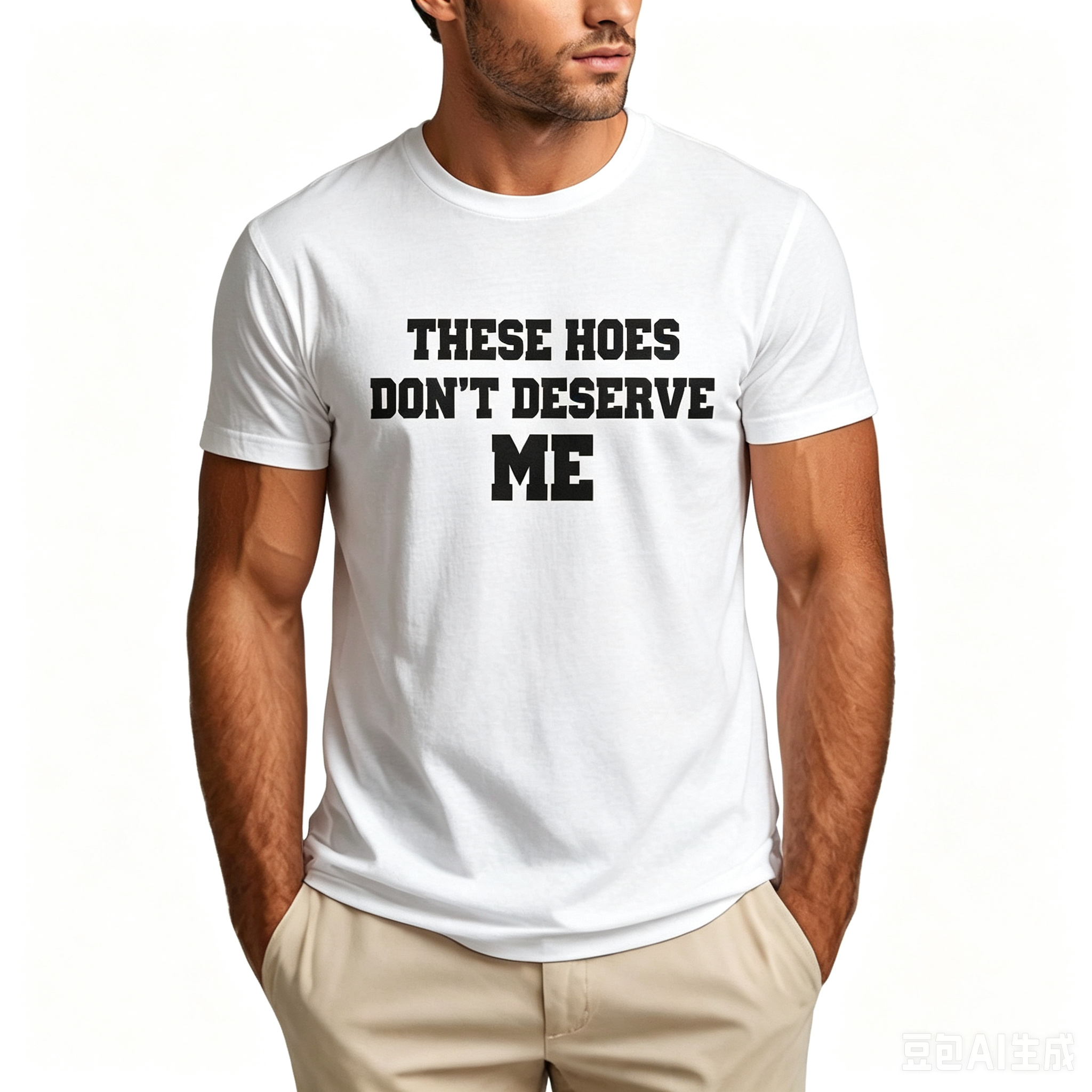 Funny Confidence Slogan These Hoes Don't Deserve Me Graphic Tee