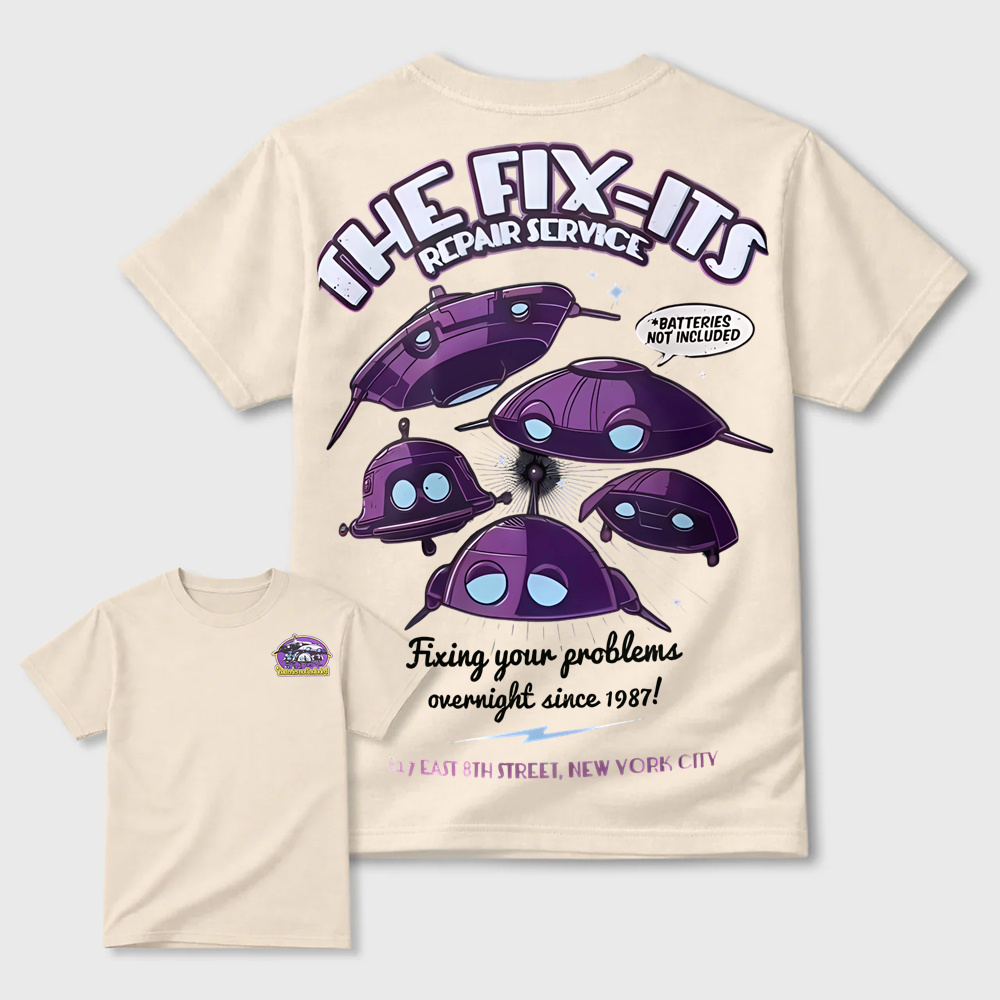 Retro Space Cruiser Graphic T-Shirt – Cosmic Purple Sci-Fi Style Tee