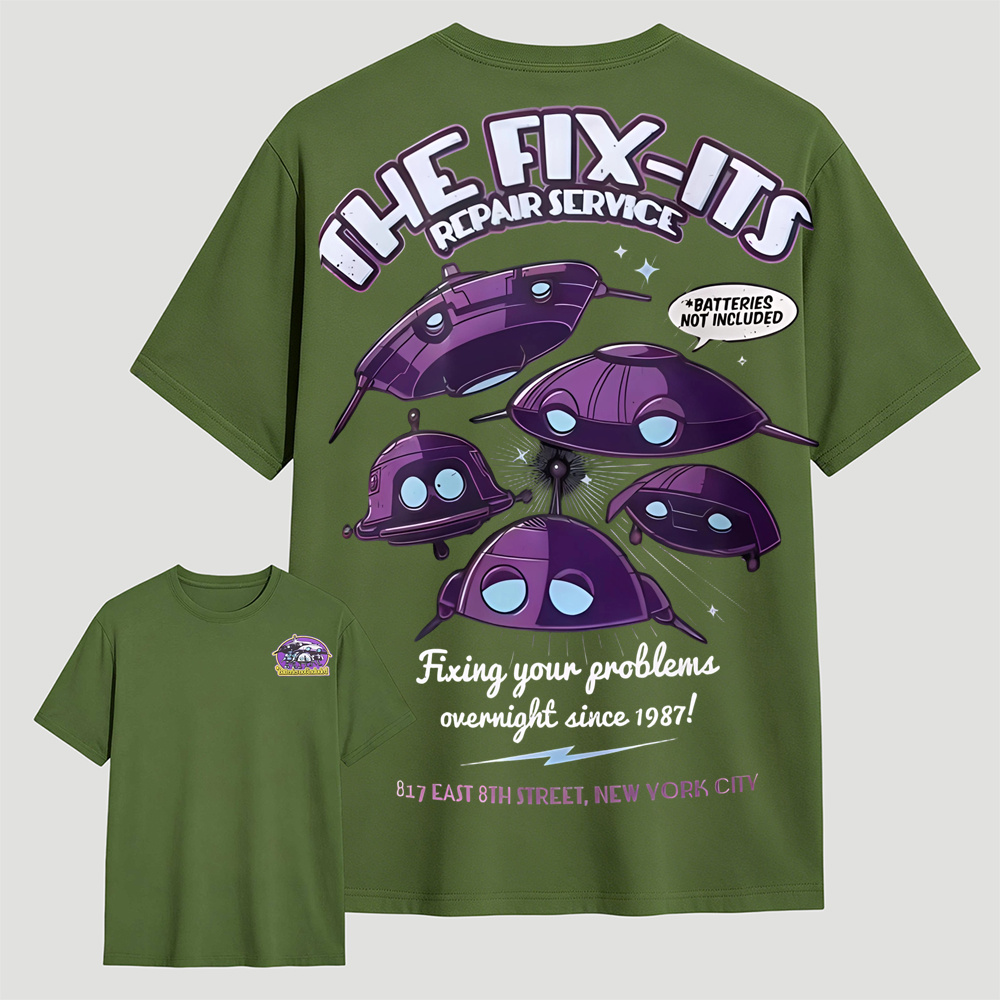 Retro Space Cruiser Graphic T-Shirt – Cosmic Purple Sci-Fi Style Tee