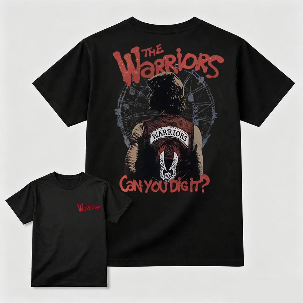 Vintage Warrior Graphic T-Shirt – Retro Streetwear Casual Tee
