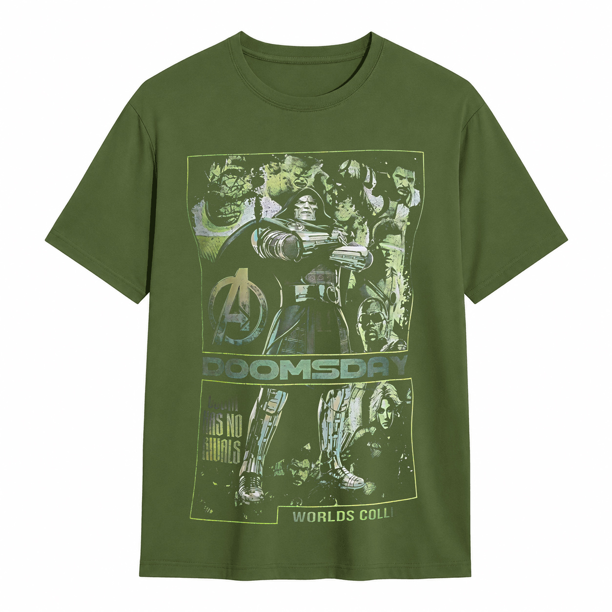 Retro Doomsday Comic Graphic T-Shirt – Vintage Superhero Streetwear Tee