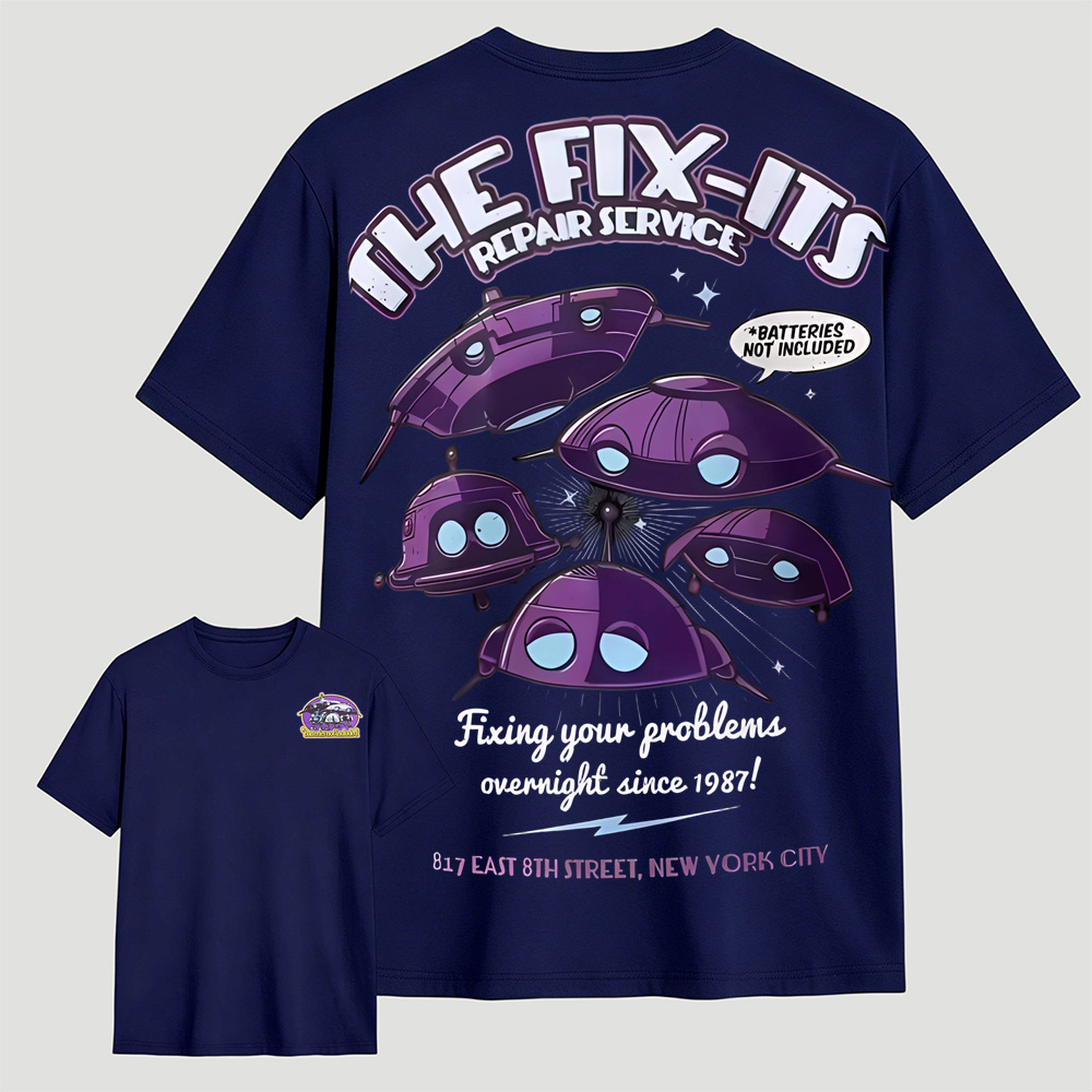 Retro Space Cruiser Graphic T-Shirt – Cosmic Purple Sci-Fi Style Tee