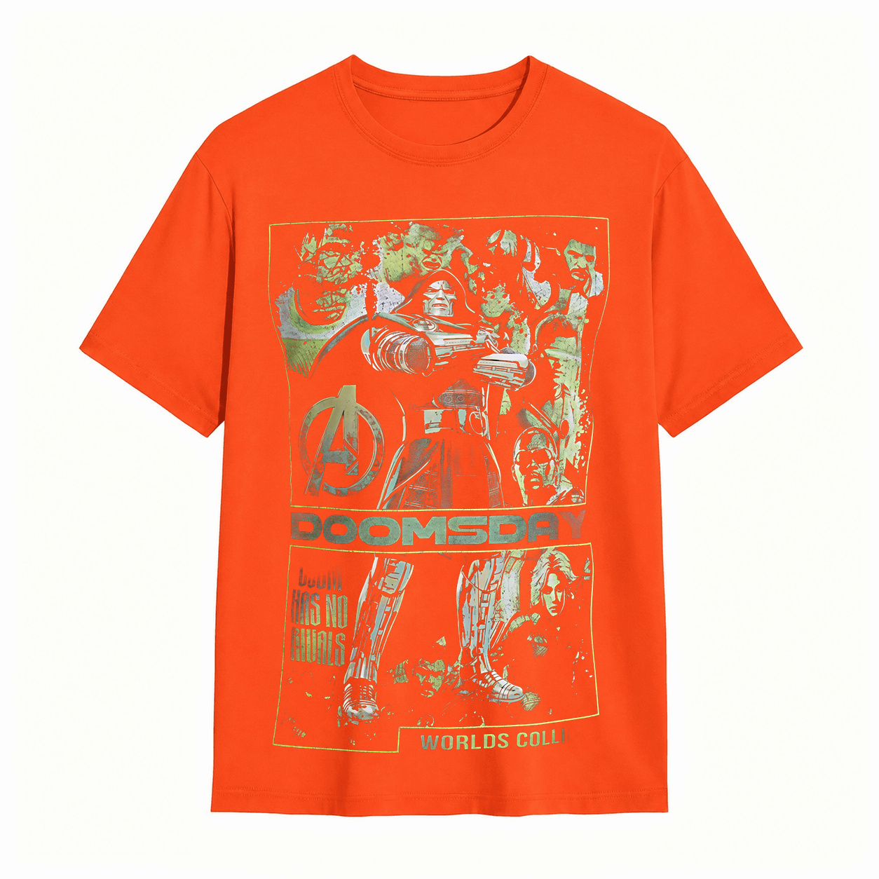 Retro Doomsday Comic Graphic T-Shirt – Vintage Superhero Streetwear Tee