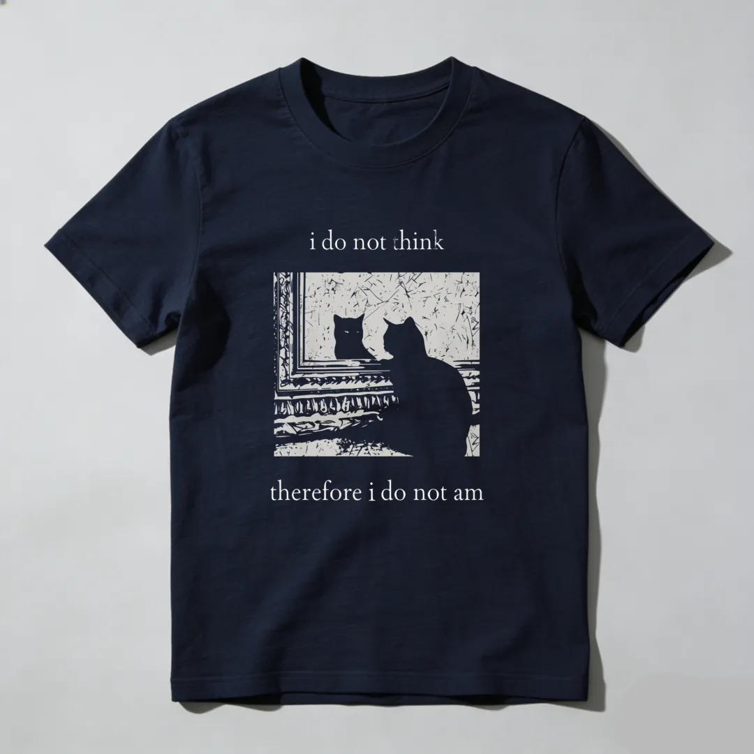 I Do Not Think Therefore I Do Not Am Unisex Classic T-shirt