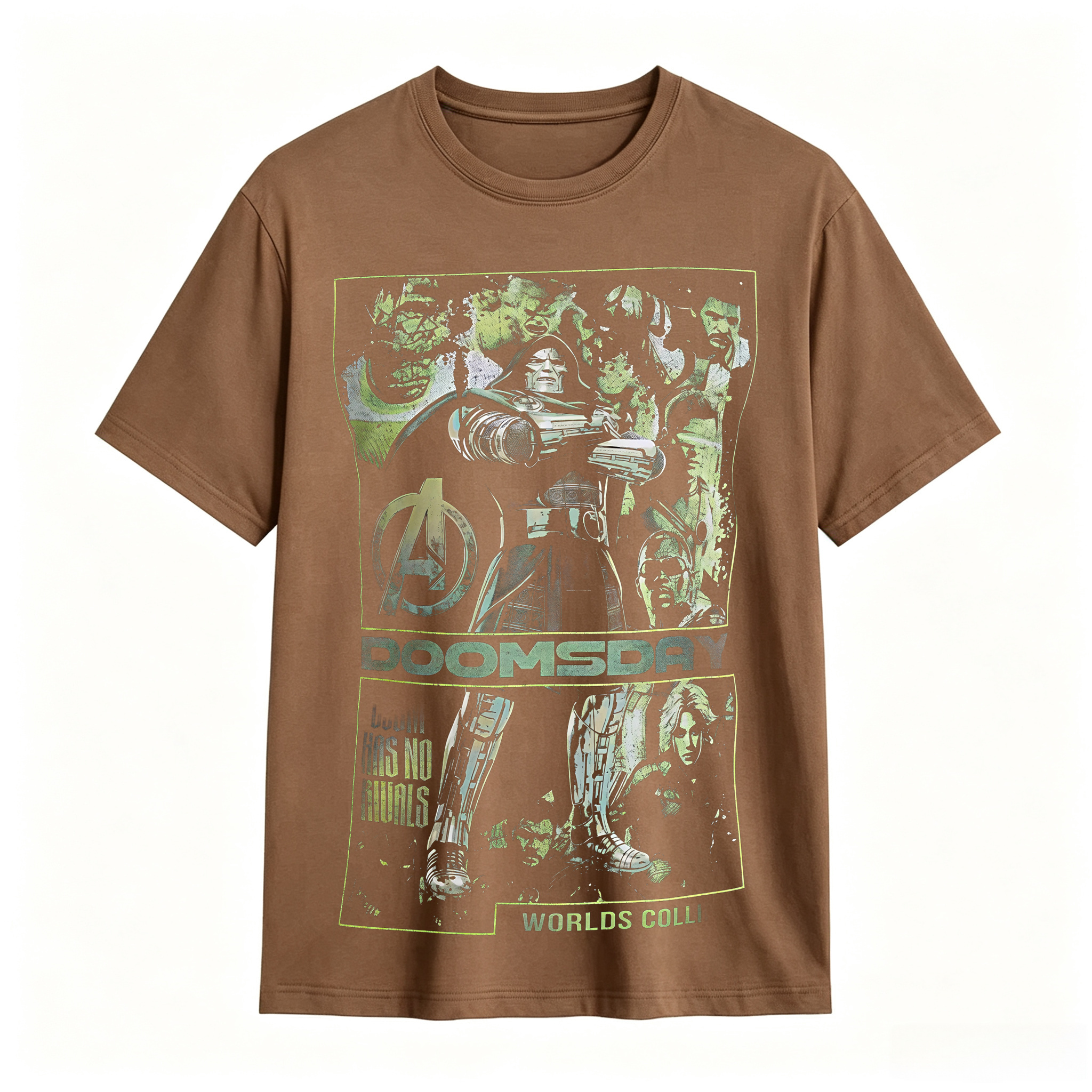Retro Doomsday Comic Graphic T-Shirt – Vintage Superhero Streetwear Tee