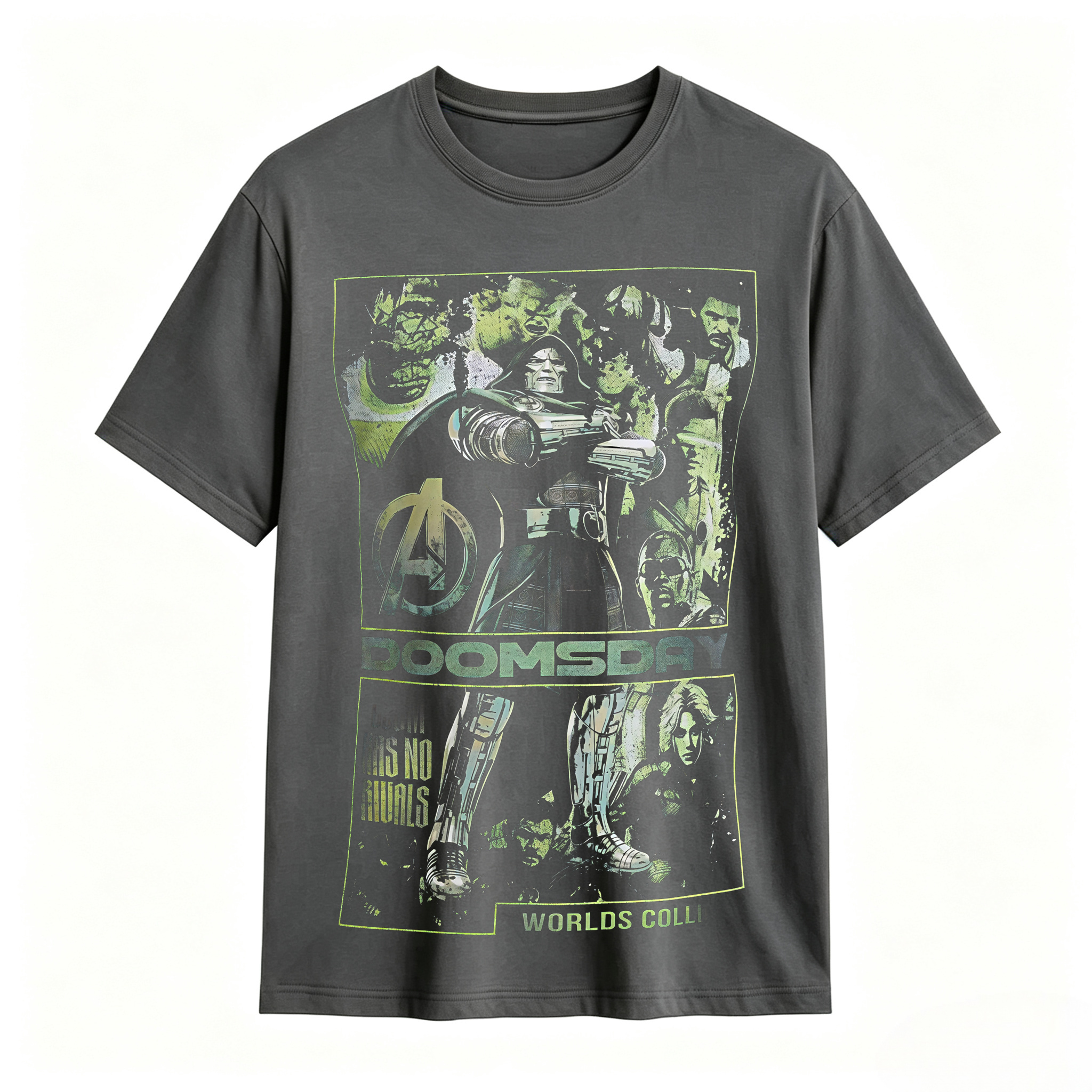 Retro Doomsday Comic Graphic T-Shirt – Vintage Superhero Streetwear Tee
