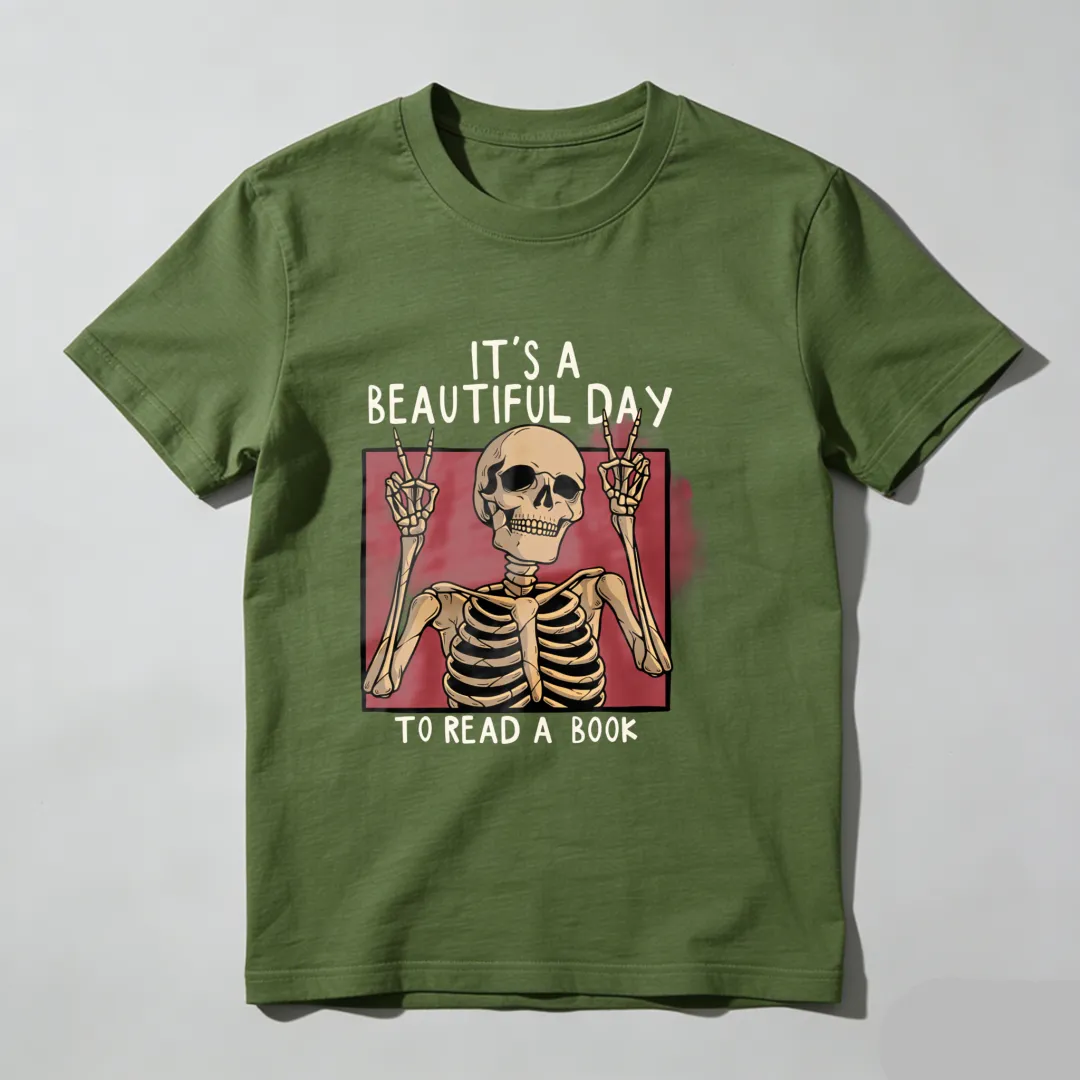 It's A Beautiful Day To Read A Book Unisex Classic T-shirt