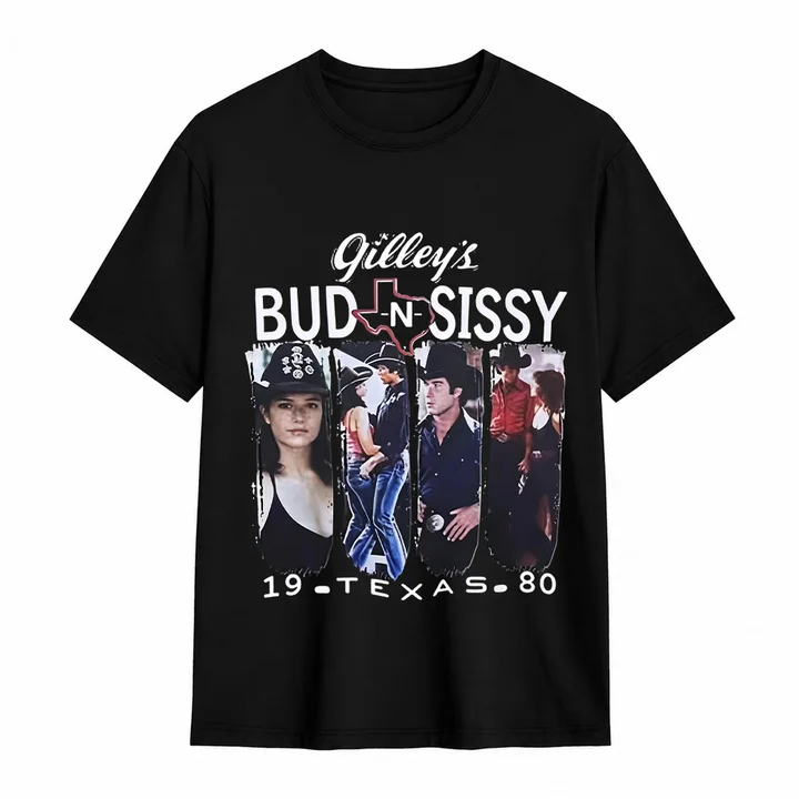 Gilley's Bud N Sissy Urban Cowboy 1980 Texas Vintage Western T-Shirt