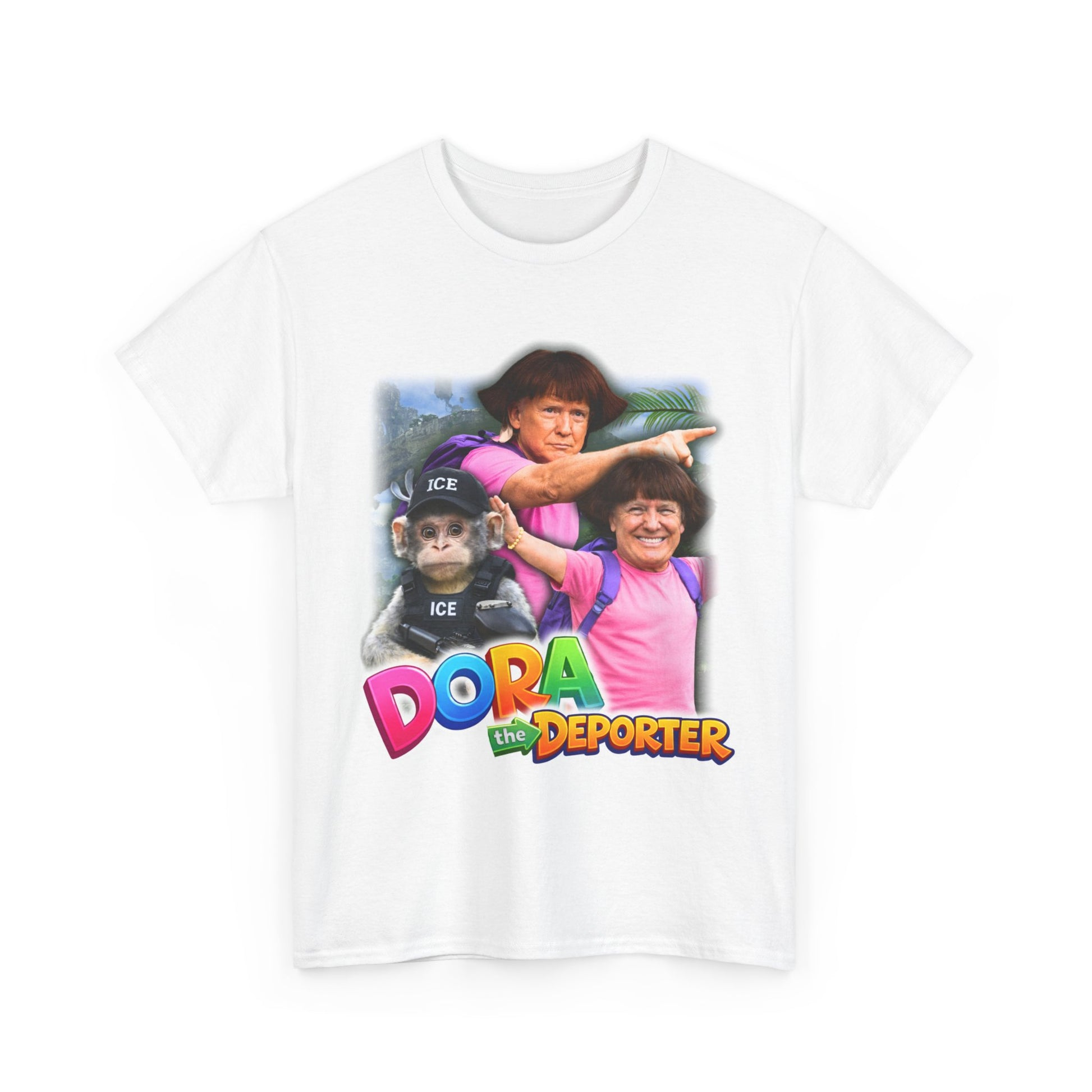 Dora The Deporter Funny Meme Graphic T-Shirt, Viral Political Humor Tee