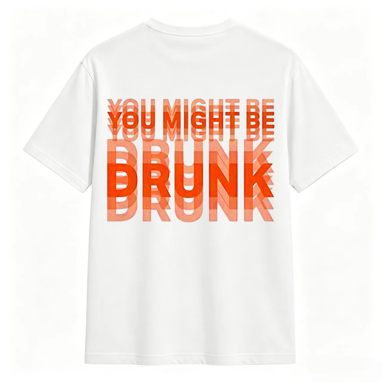 You Might Be Drunk Blue Stacked Text Graphic T-Shirt Unisex Country Music Lyric Tee