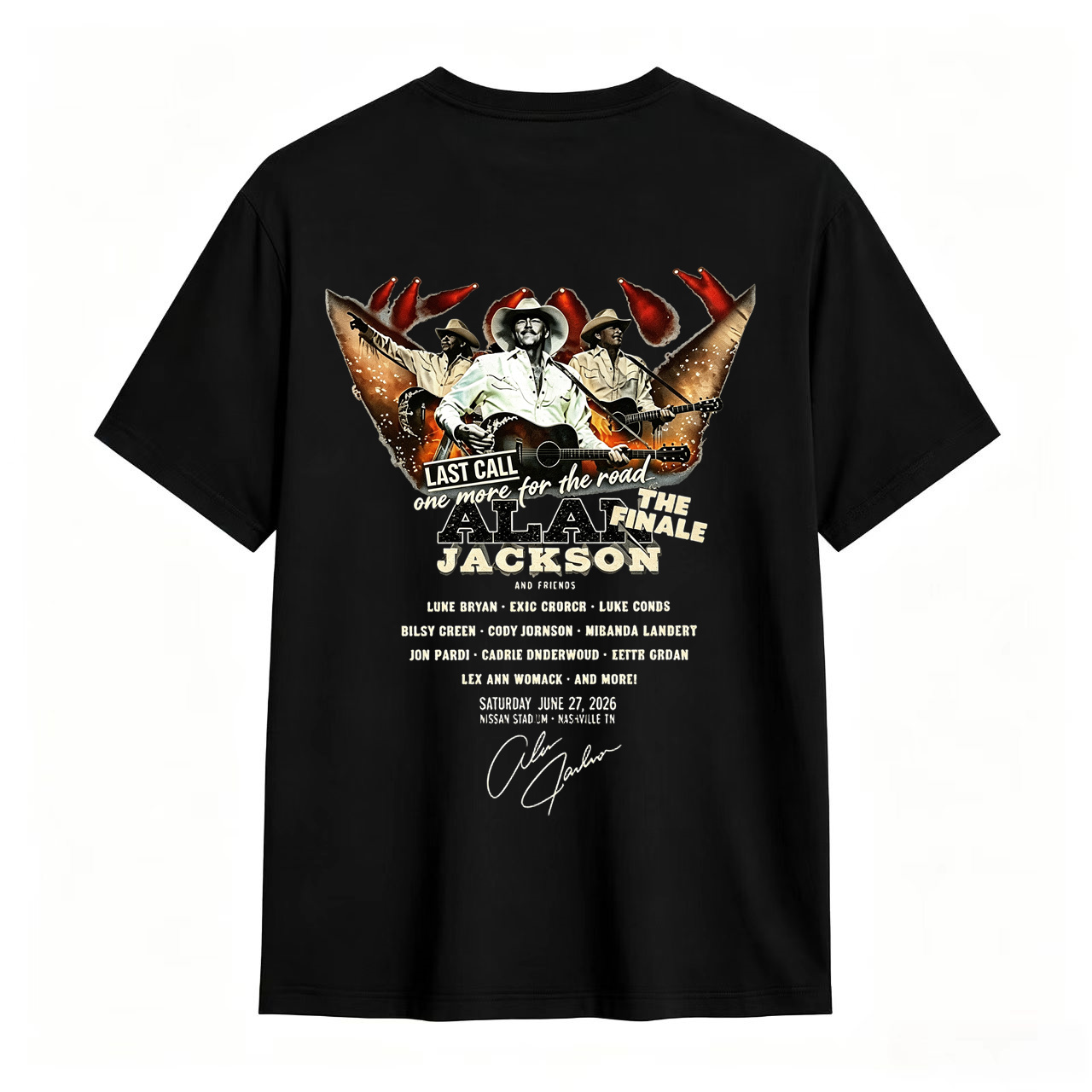 Alan Jackson Nashville TN 2026 Vintage Tour Tee
