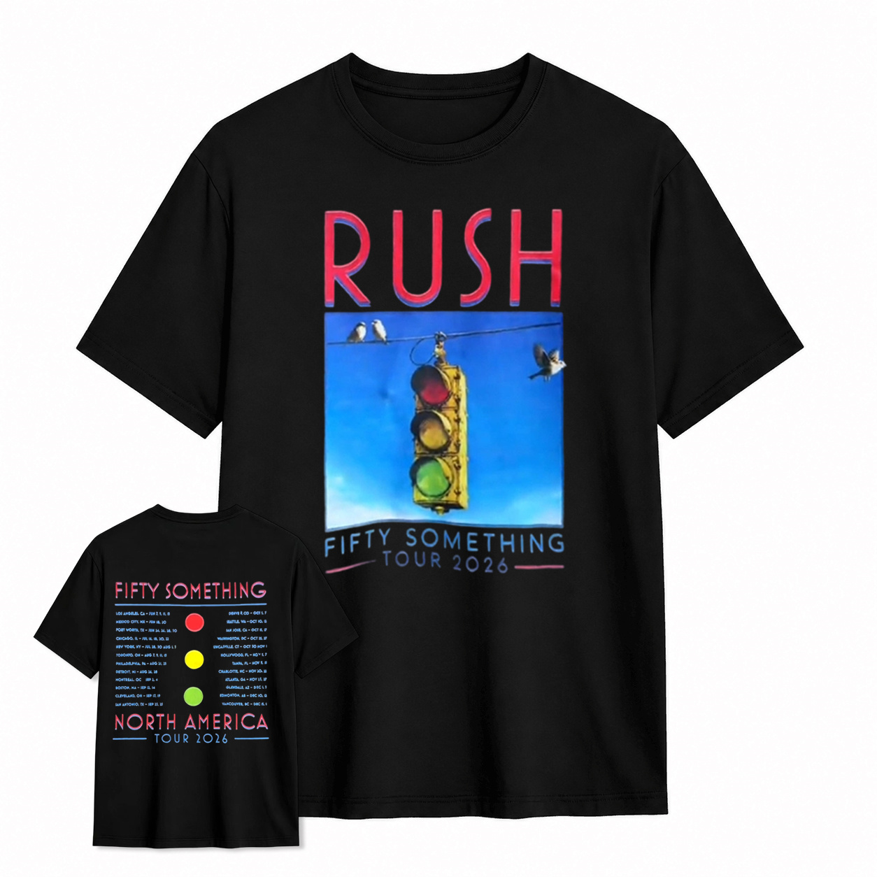 Rush Fifty Something Tour 2026 Double Print Tee