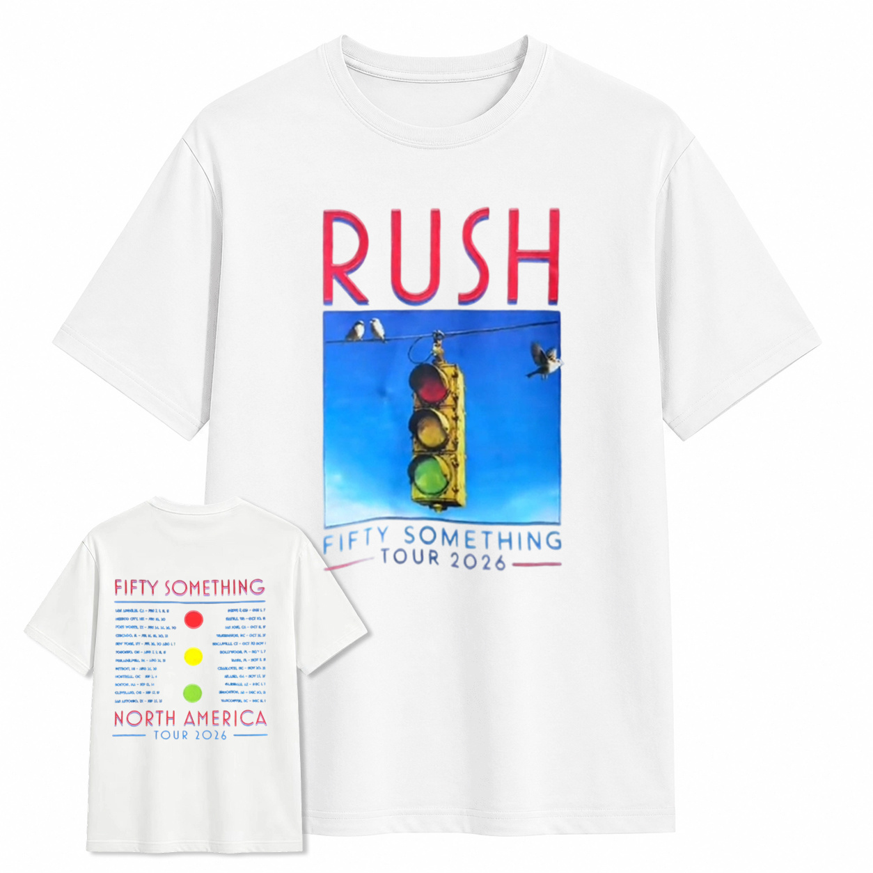 Rush Fifty Something Tour 2026 Double Print Tee