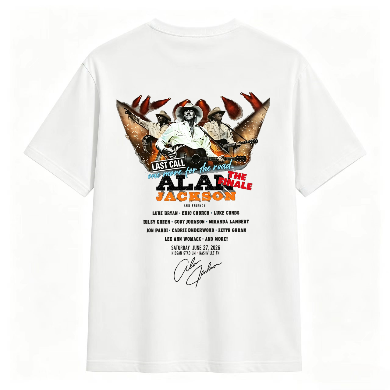 Alan Jackson Nashville TN 2026 Vintage Tour Tee