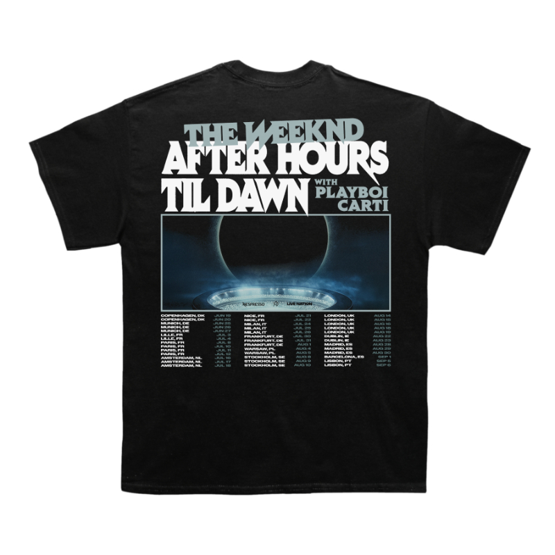 After Hours Til Dawn Halftone T-shirt (With Backprint)