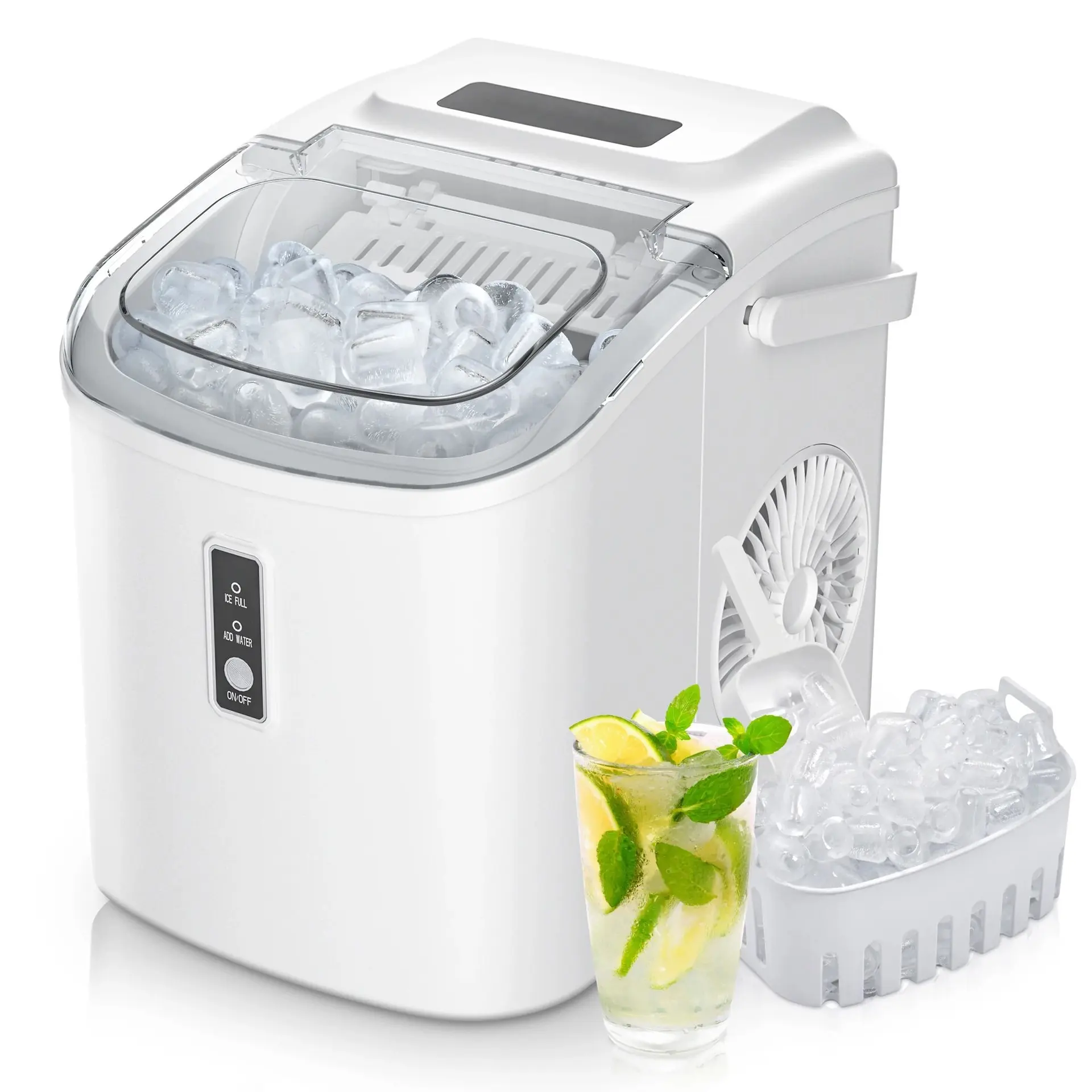 Premium Compact Ice Maker with Fast Cycle & Auto Clean Portable Countertop Ice Machine