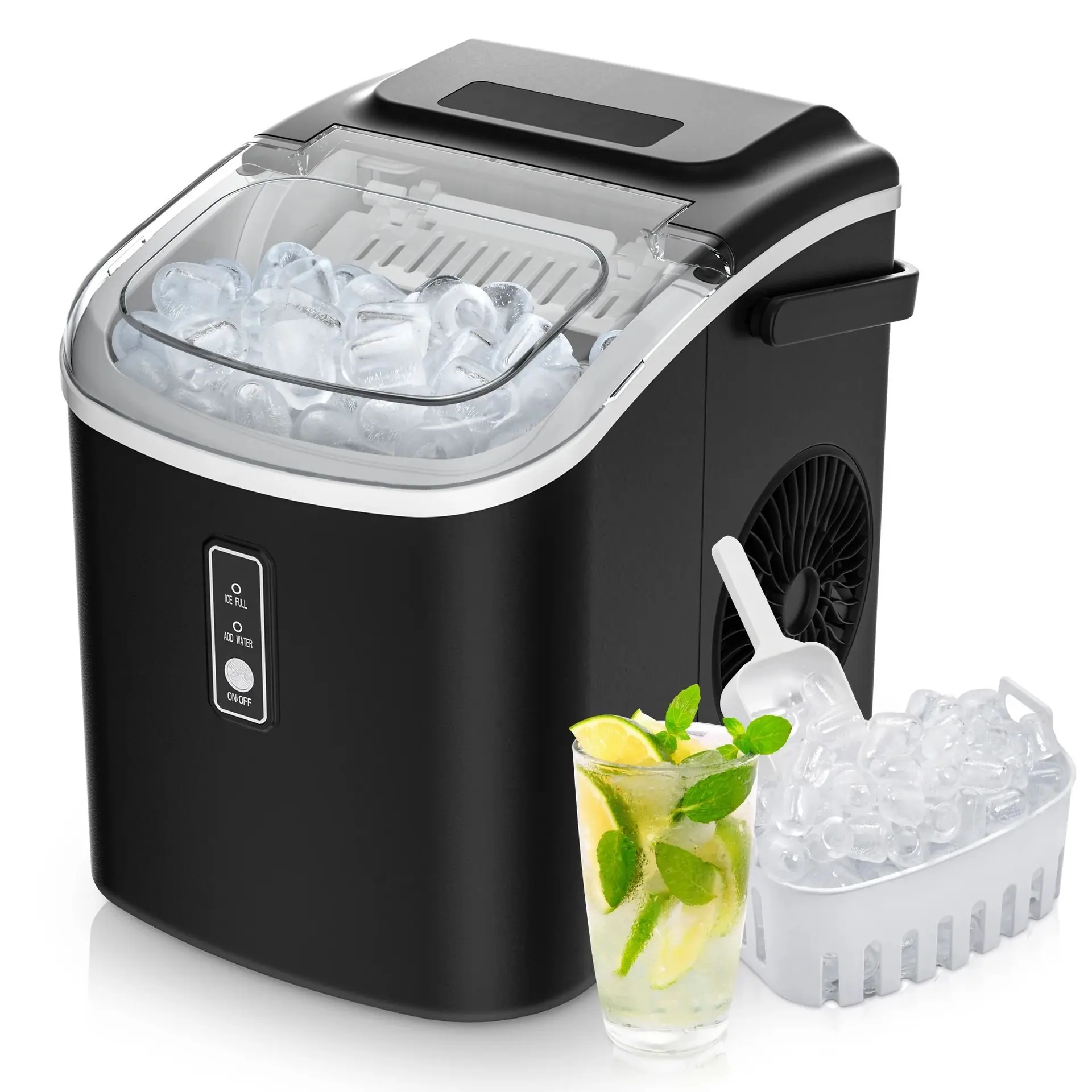 Premium Compact Ice Maker with Fast Cycle & Auto Clean Portable Countertop Ice Machine