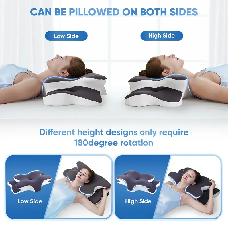 🌟 [Liquidation : Plus que 10 en stock !] 2pc-Doppelseitiges, konturiertes Nackenkissen
