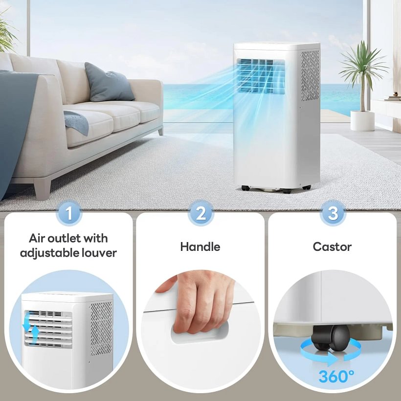 Four-in-one portable air conditioner