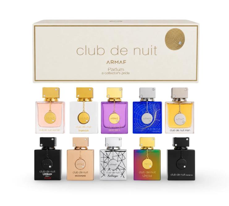 ARMAF Club de Nuit Parfum Mini Set with Maleka Eau de Parfum Unisex 10 × 5 ml