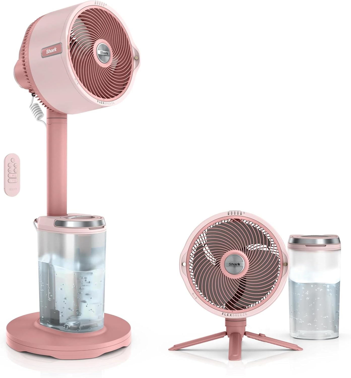 Portable Cordless Misting Fan – Indoor & Outdoor Oscillating Floor & Tabletop Fan, 24-Hour Battery & Remote | CF-302
