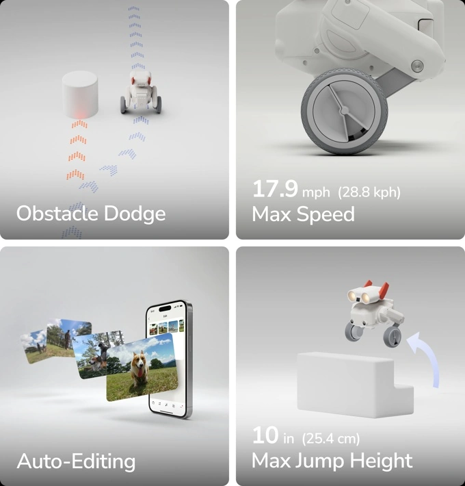 All-terrain AI tracking camera robot overview 4