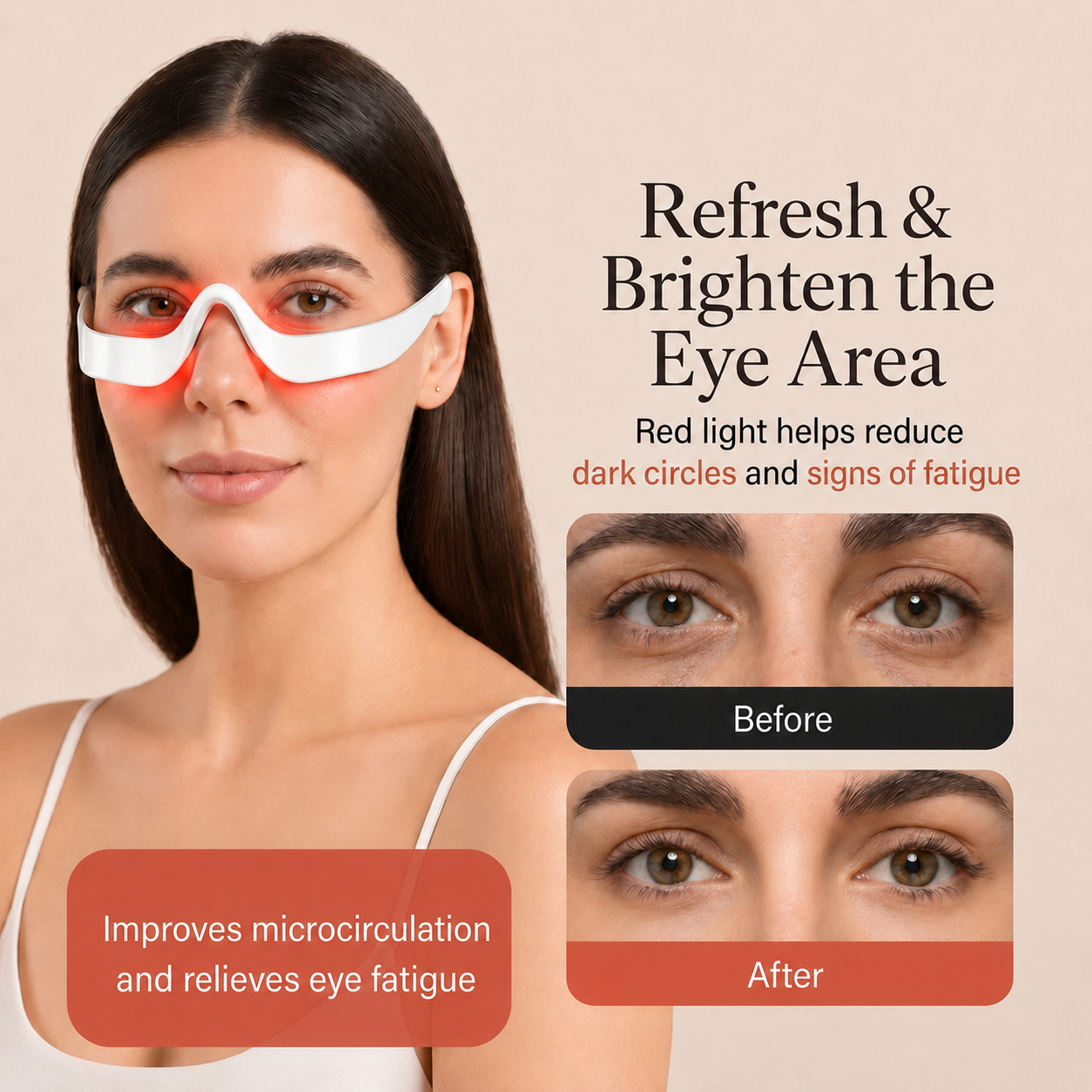 QTSYOH Glow Eyes™ Red Light Eye Massager 