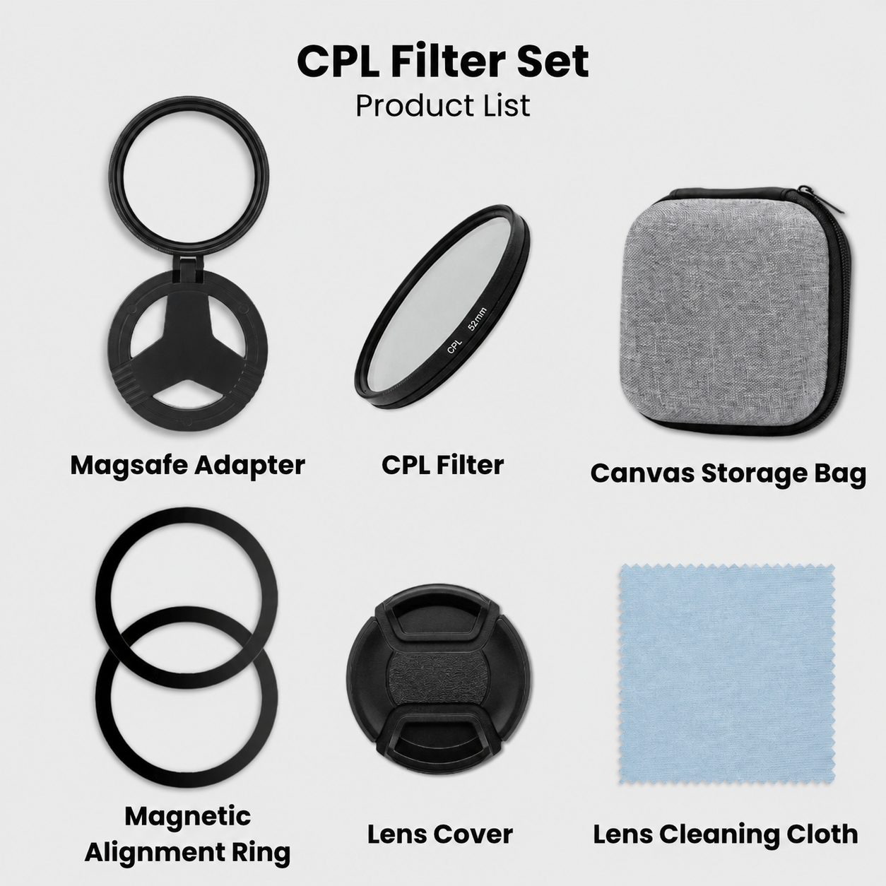 52mm Magnetic Phone Camera Filter Kit for Cinematic Photos & Videos