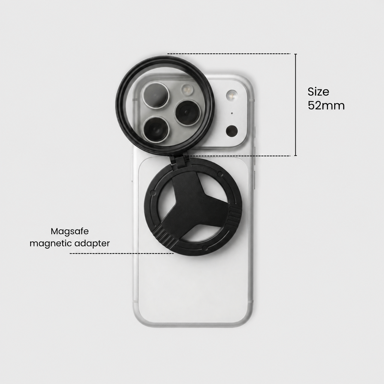 52mm Magnetic Phone Camera Filter Kit for Cinematic Photos & Videos