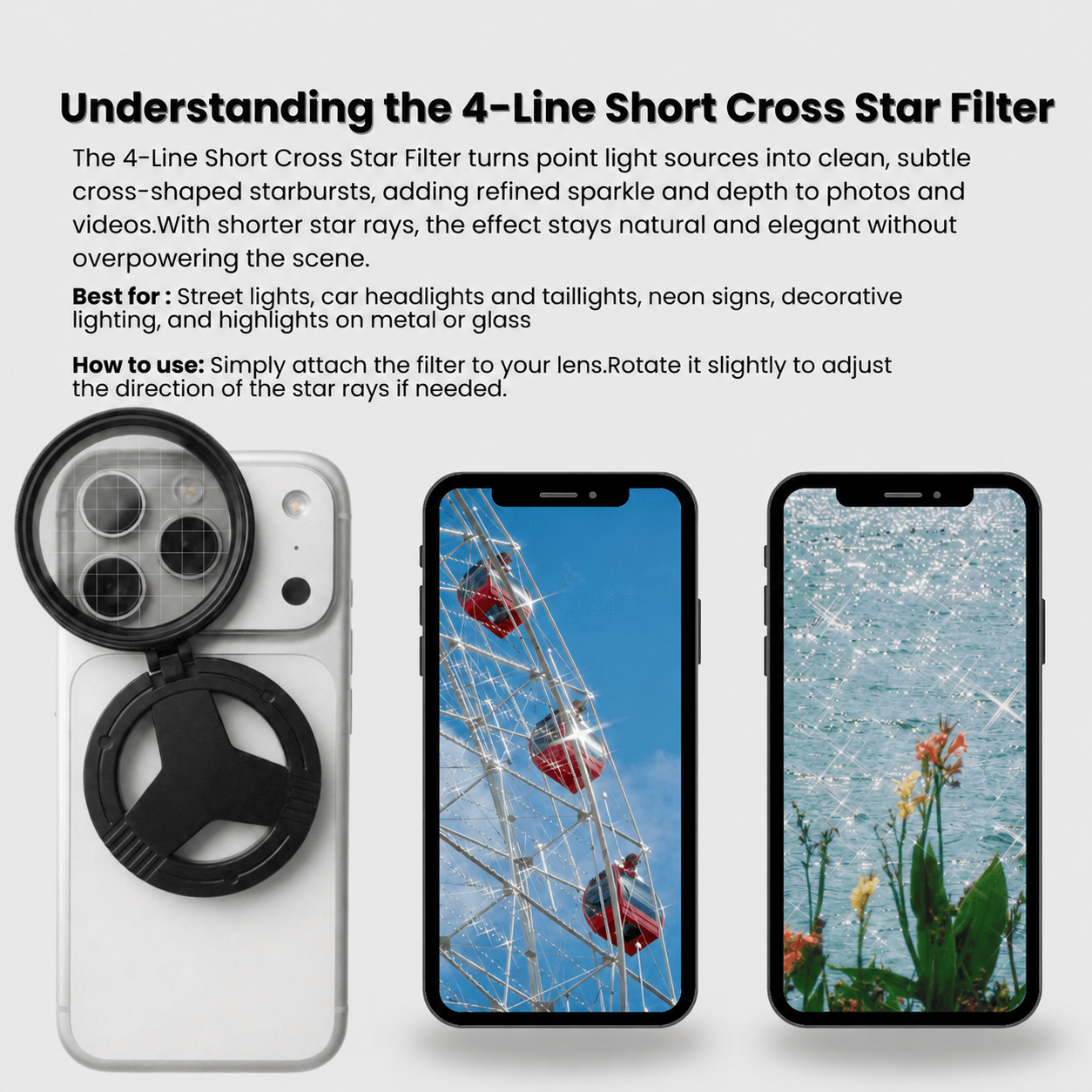 52mm Magnetic Phone Camera Filter Kit for Cinematic Photos & Videos