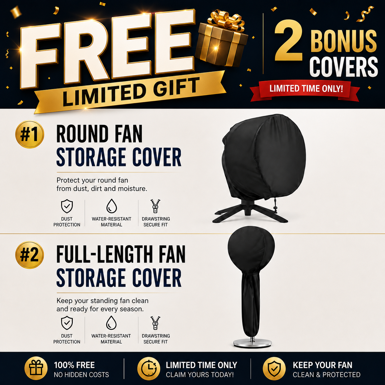 Portable Cordless Misting Fan – Indoor & Outdoor Oscillating Floor & Tabletop Fan, 24-Hour Battery & Remote | CF-302