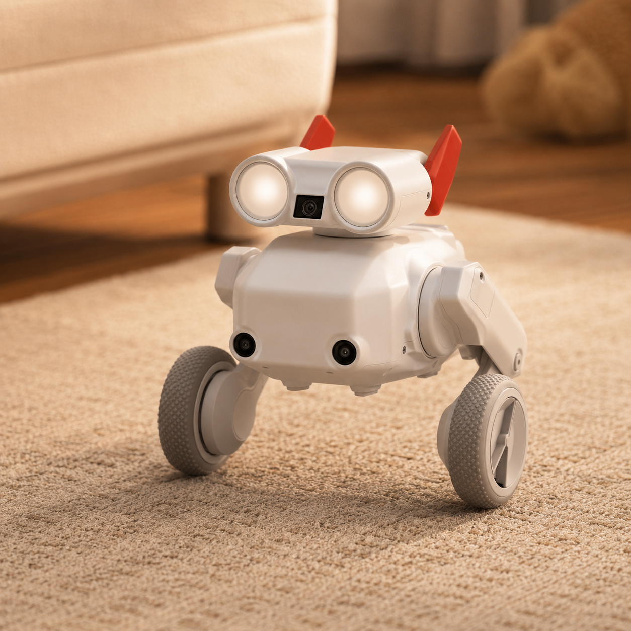 4K All-Terrain AI Tracking Camera Robot with HDR, Multi-Mode Subject Tracking, Live Preview, Self-Righting Design & Obstacle Navigation for Pets, Sports and Outdoor Filming