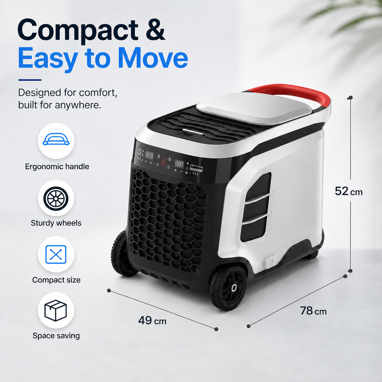 2-in-1 Portable Air Conditioner & Freezer for Camping and Van Life – Rapid Cooling, Deep Freezing, Food & Drink Chilling Anywhere