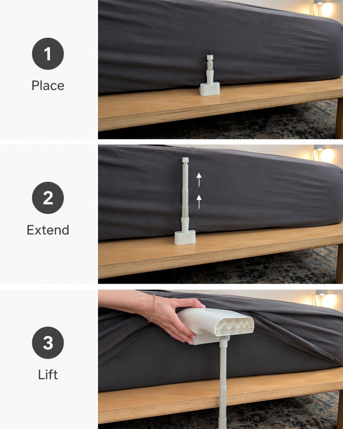 Bed Edge Airflow Fan Bedroom Use