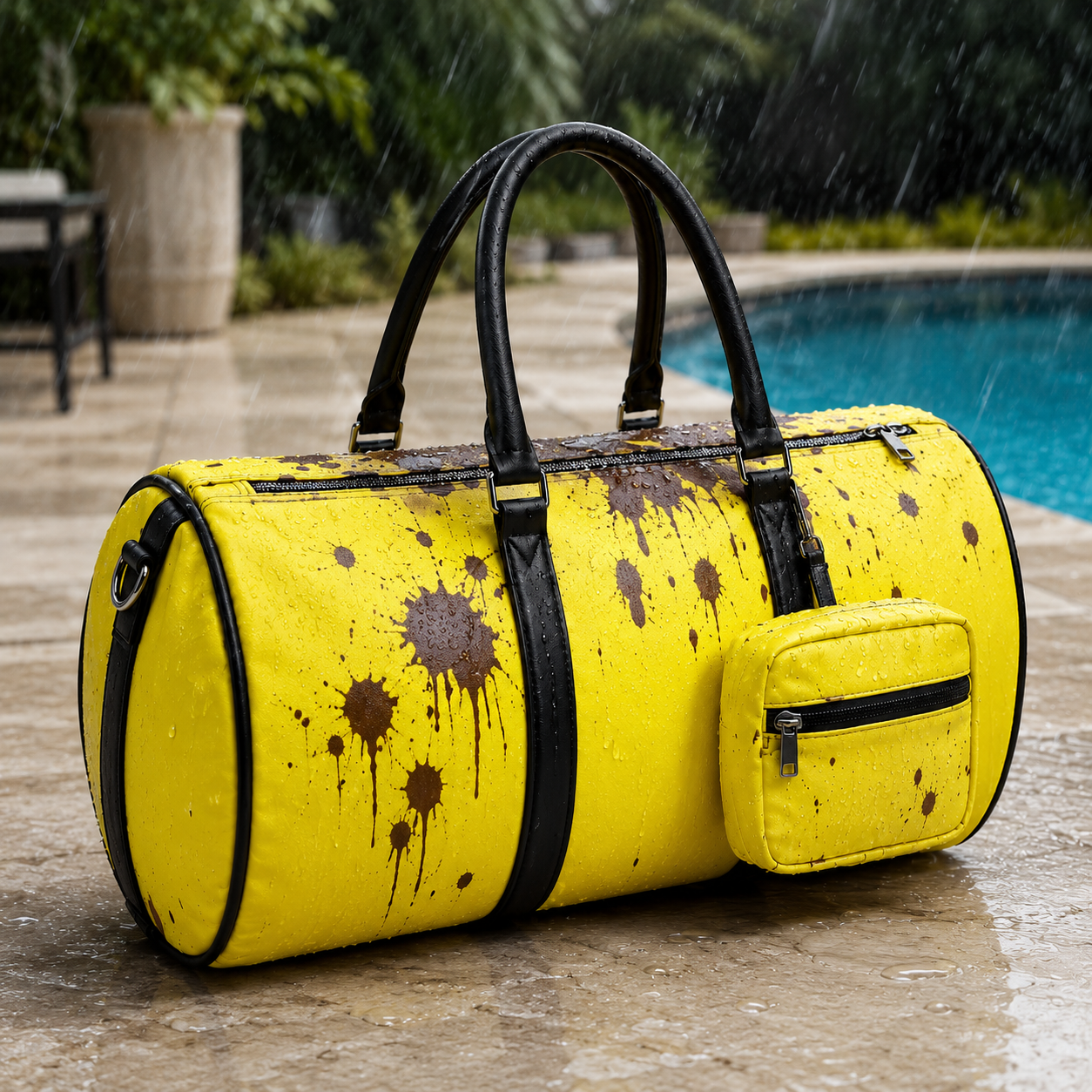 Color-Reactive Rain Duffle Bag