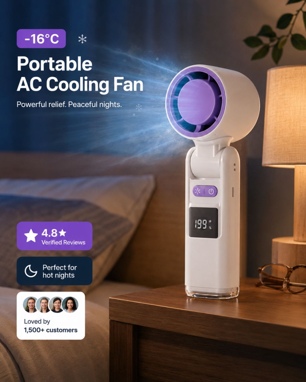 Pocket Oasis™ Portable Cooling Fan