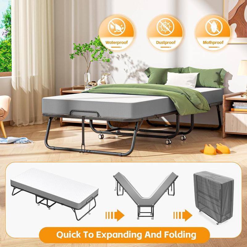 Folding Bed with Mattress