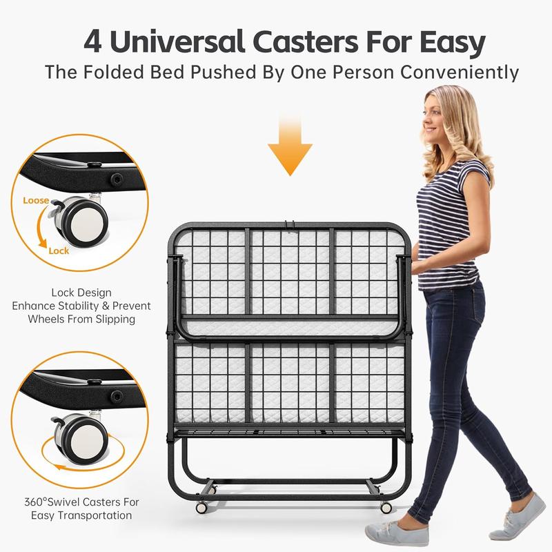 Folding Bed with Mattress